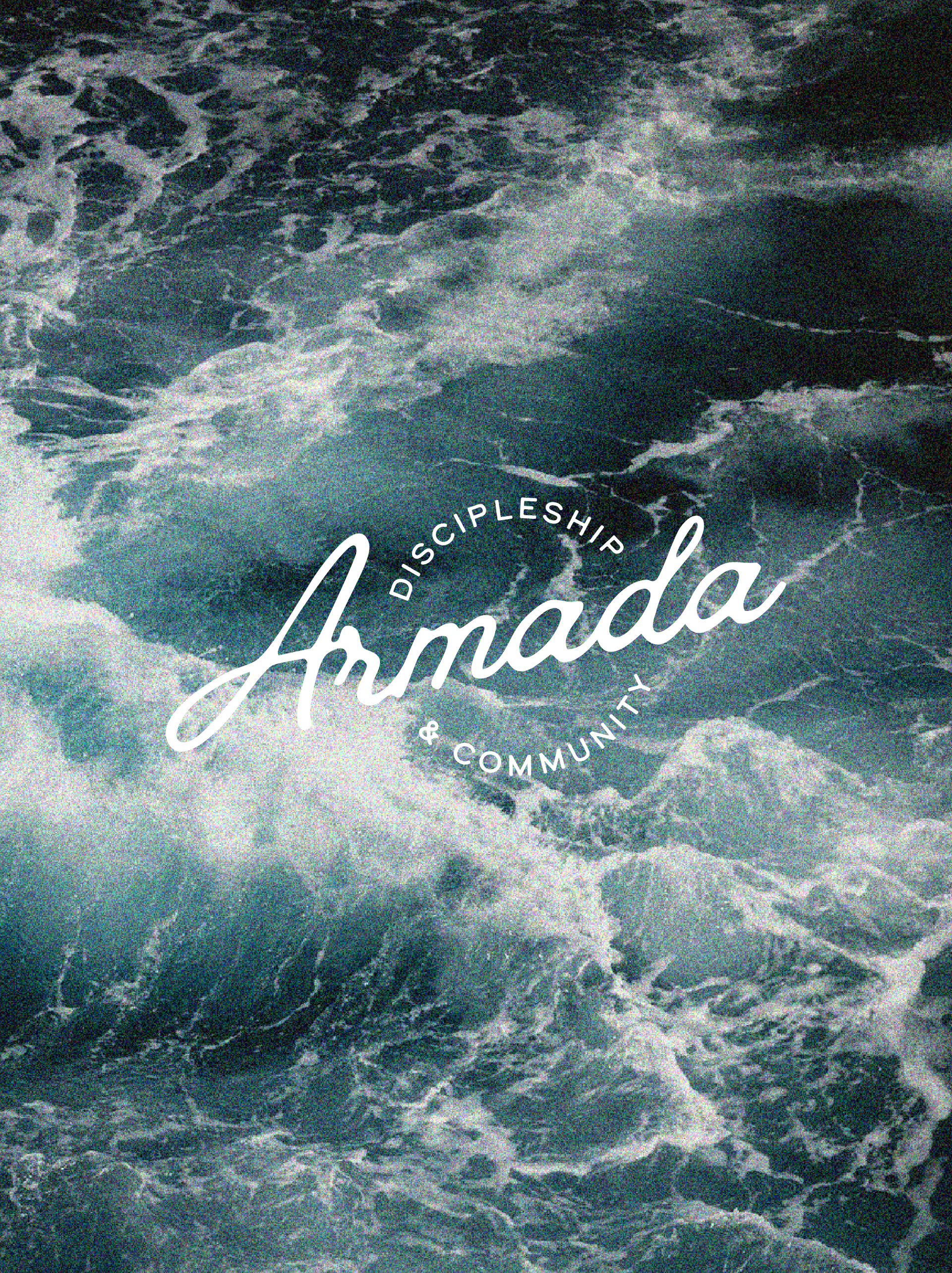 A hand lettered poster with custom squiggles on the side. Center of the poster says