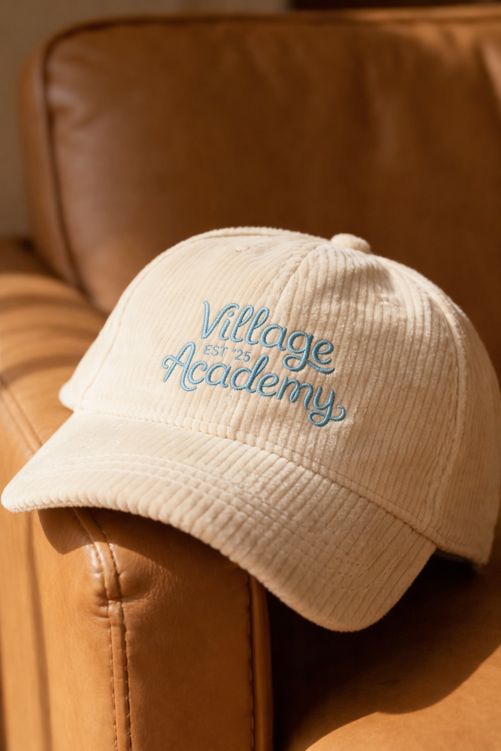 A hand lettered poster with custom squiggles on the side. Center of the poster says