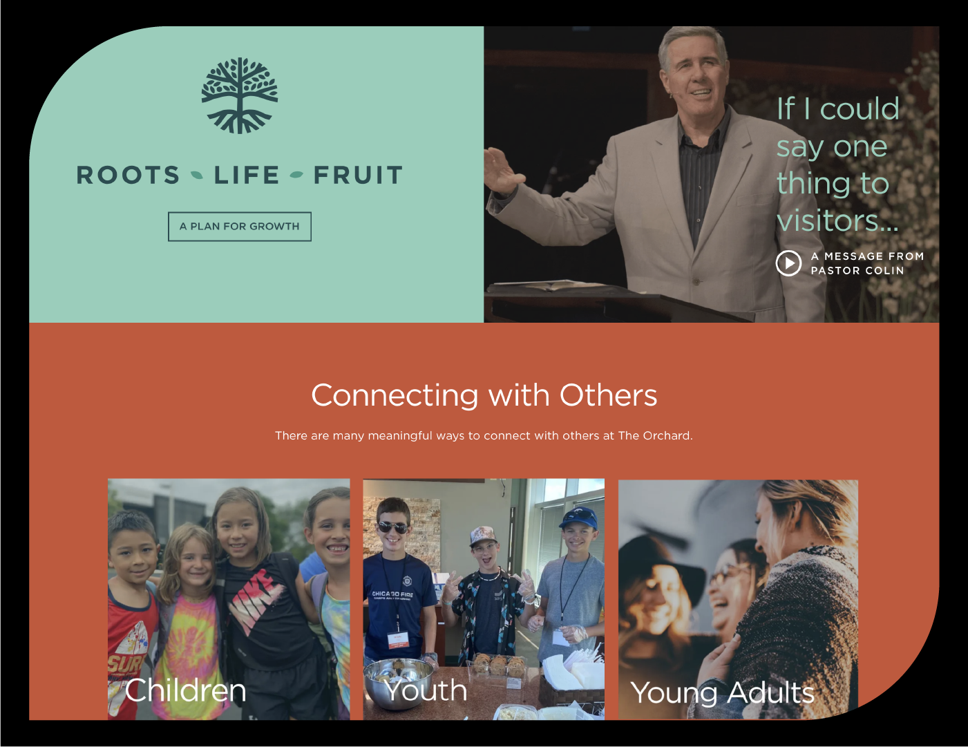 Website design and development for the Orchard church