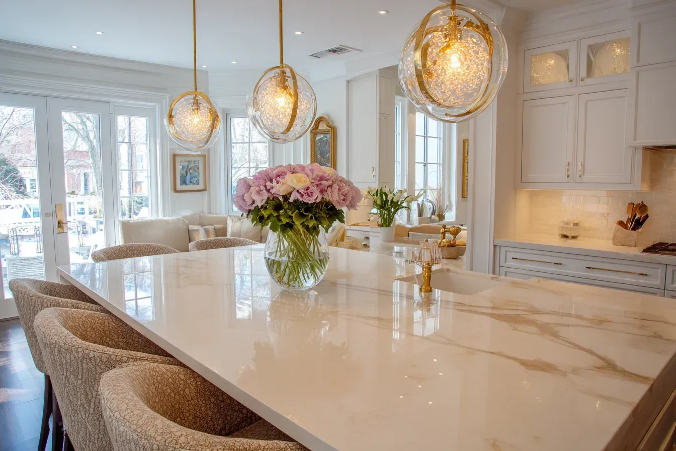 Architectural kitchen remodel Burnaby BC using stone slab backsplashes, imported tile floors, and intelligent LED systems. Burnaby designers pair aesthetic vision with high-efficiency lighting and appliances. The result is a functional work of art.