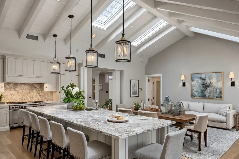 Bespoke kitchen remodel Burnaby Canada merging modern materials with traditional detailing. Skilled craftsmen ensure long-lasting value and impeccable finishes.