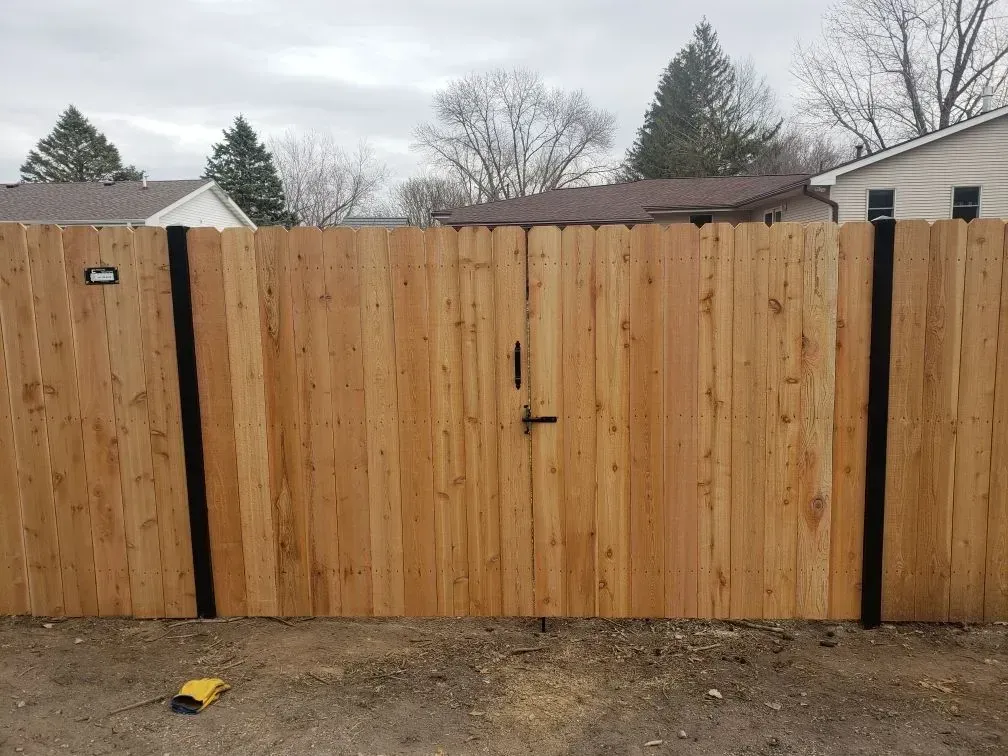 Wooden Gate — Marshalltown, IA — Fencing Solutions