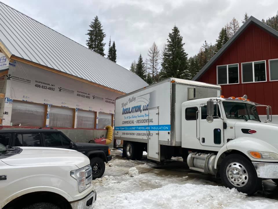 Service Truck Outside — Buhl, ID — Magic Valley Insulation LLC