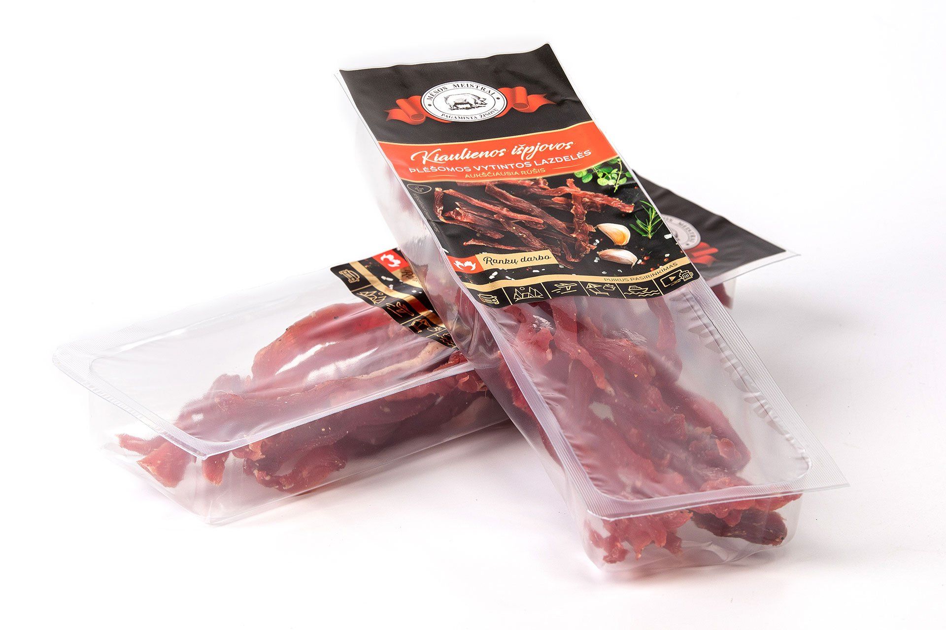 Plėšomos kiaulienos vytintos išpjovos lazdelės