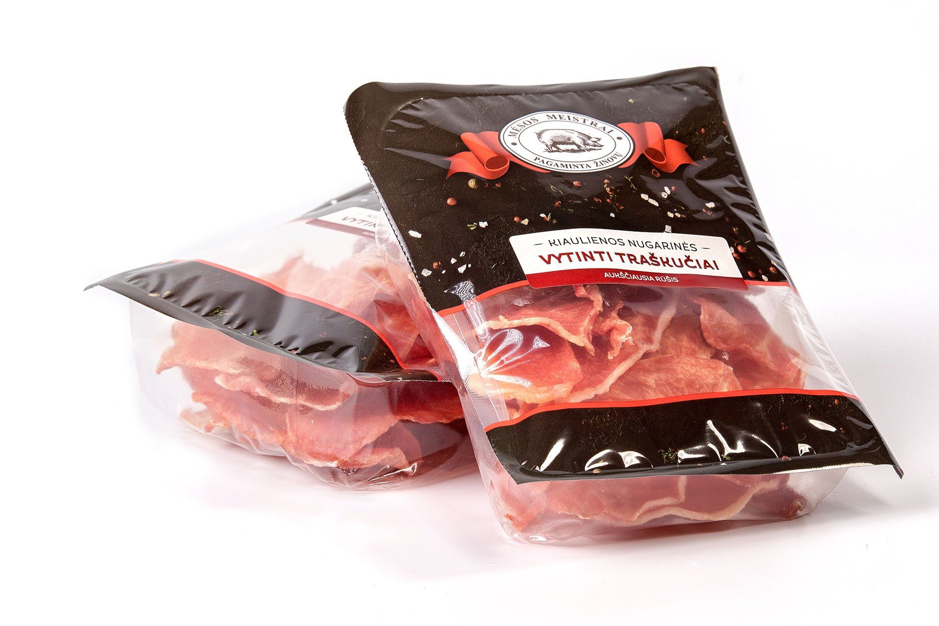 Vytintos kiaulienos nugarinės traškučiai