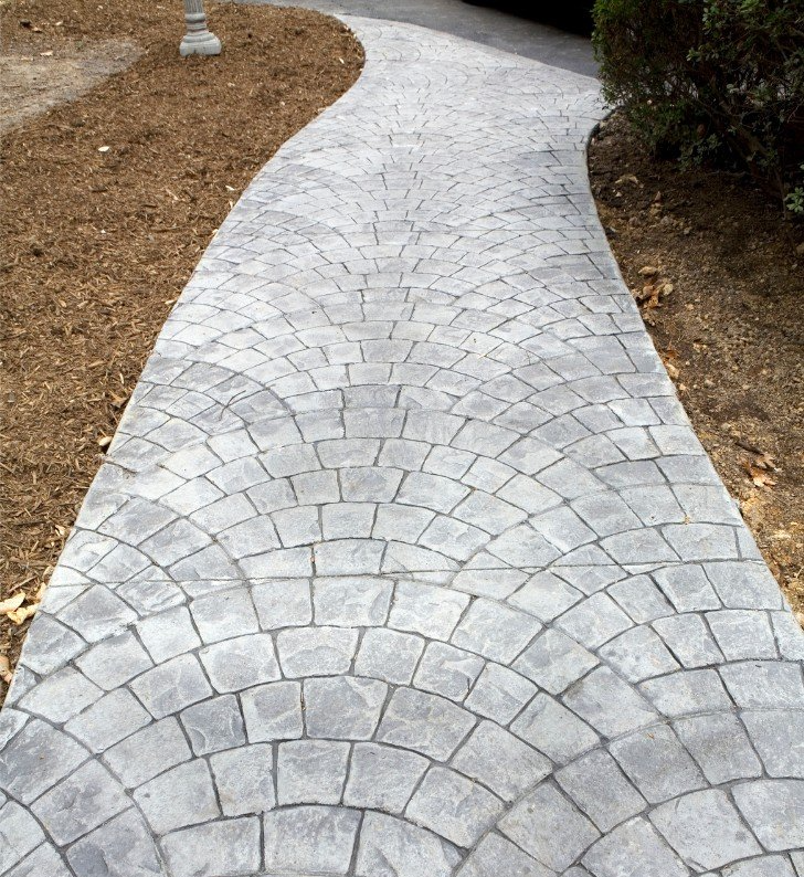 a stamped pathway in a residential property in Pompano Beach FL
