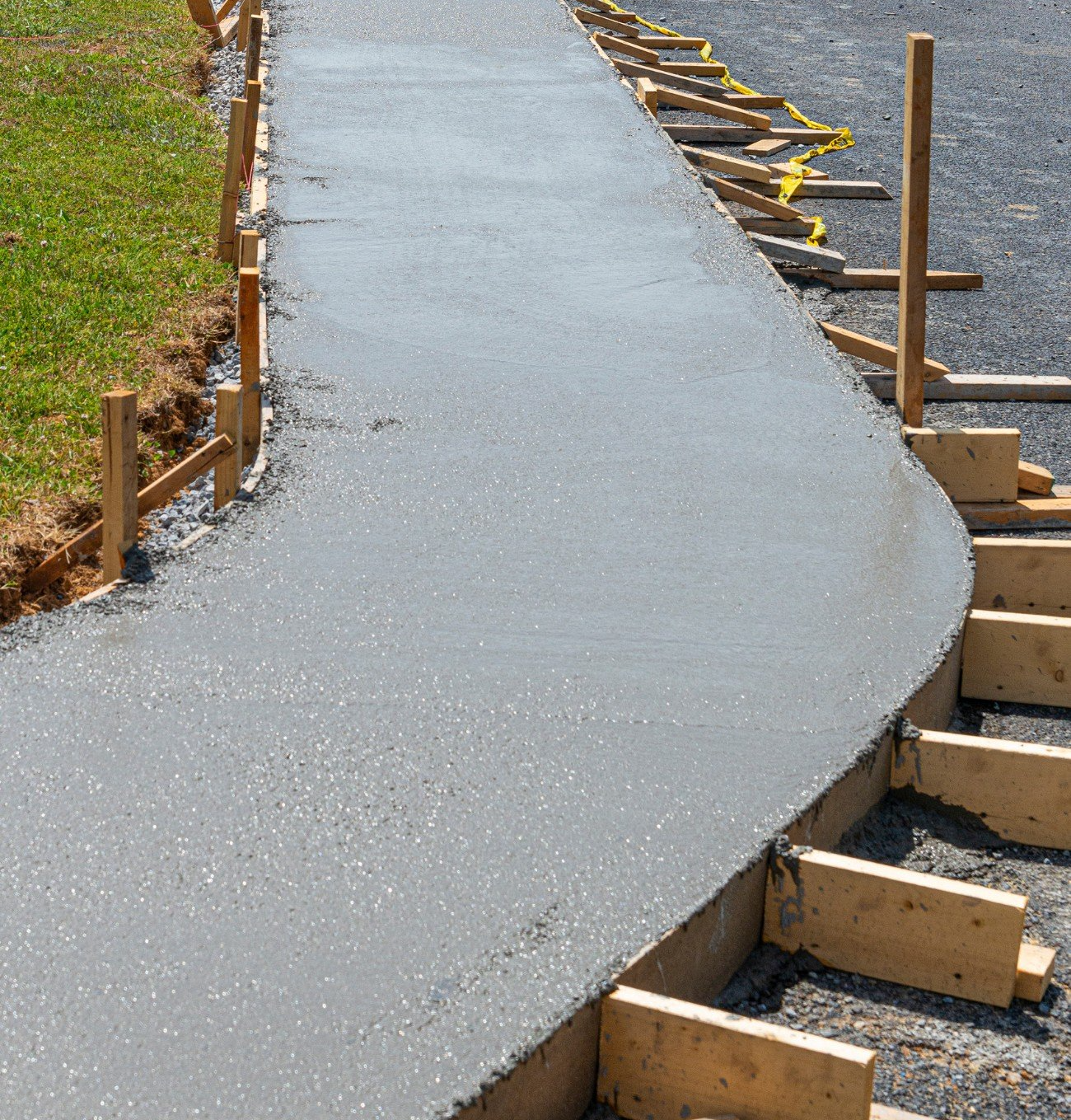 newly done concrete pathway walkway in Weston FL