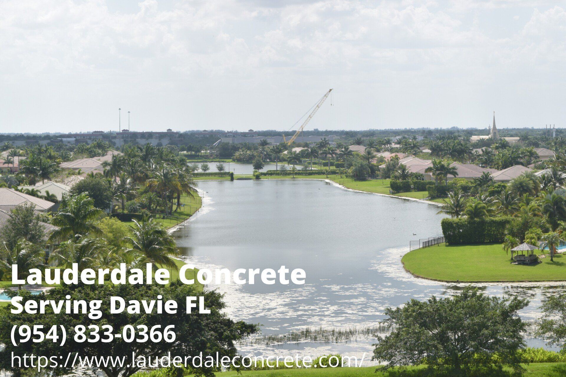 this landscape photo is taken from Davie FL - one of the service areas of Lauderdale Concrete