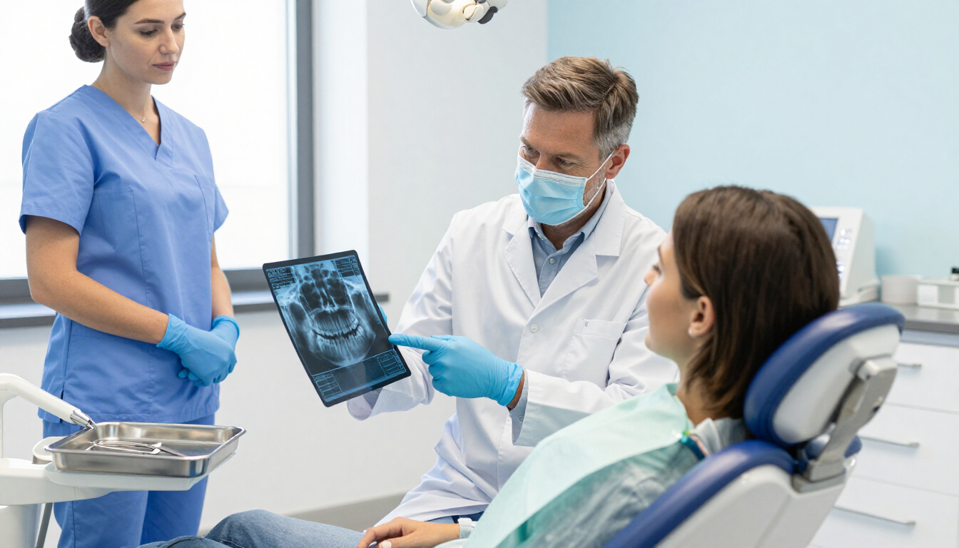 Consulta dental profesional y diagnóstico