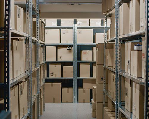 Boxes In The Storage Unit — Brownsburg, IN — Brownsburg Self Storage Locker Inc
