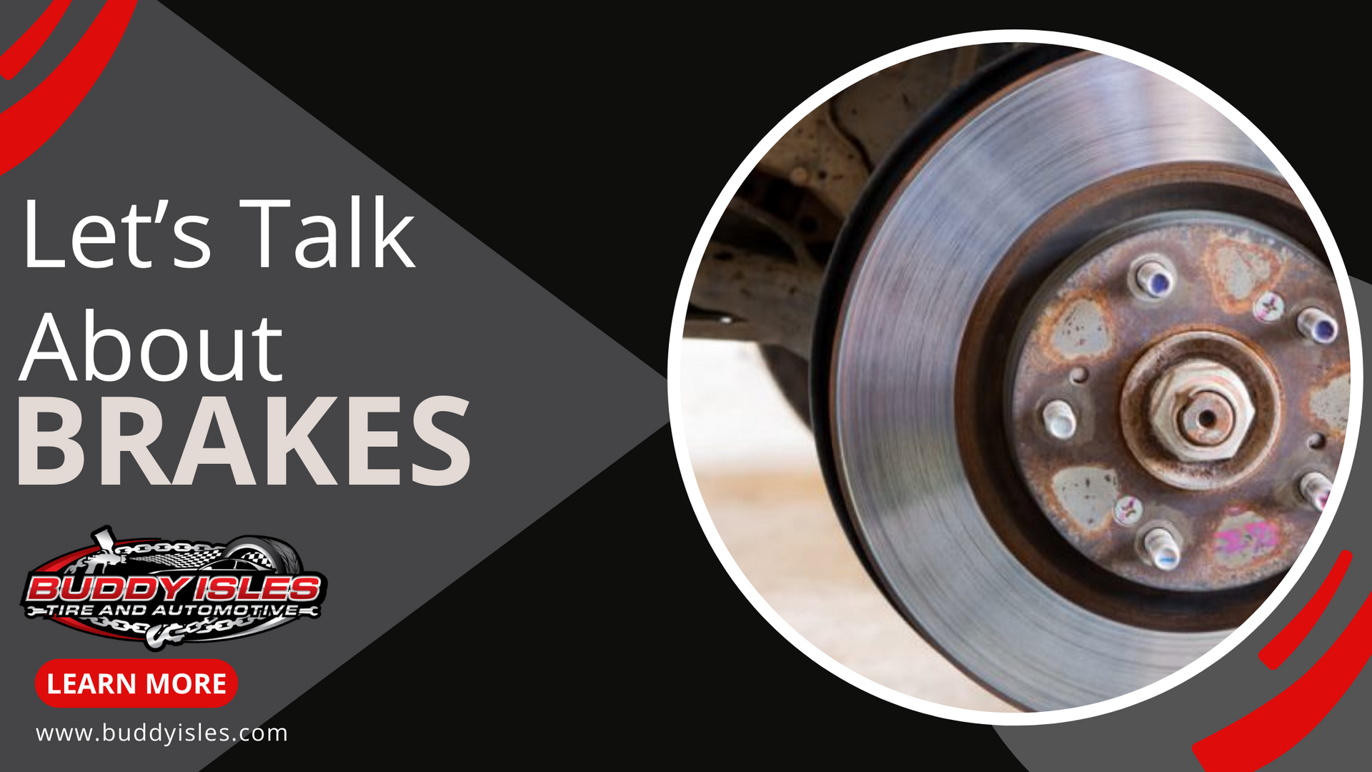Let's Talk Brakes at Buddy Isles Tire and Automotive in Littleton, NC