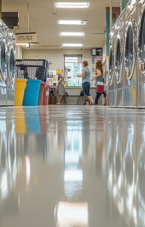 Epoxy floor contractors for laundromats