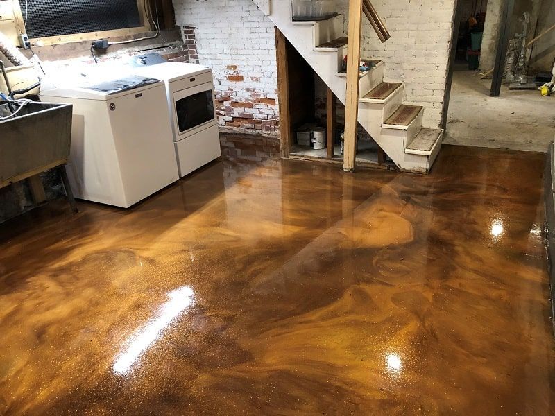 Interior epoxy flooring for your basement