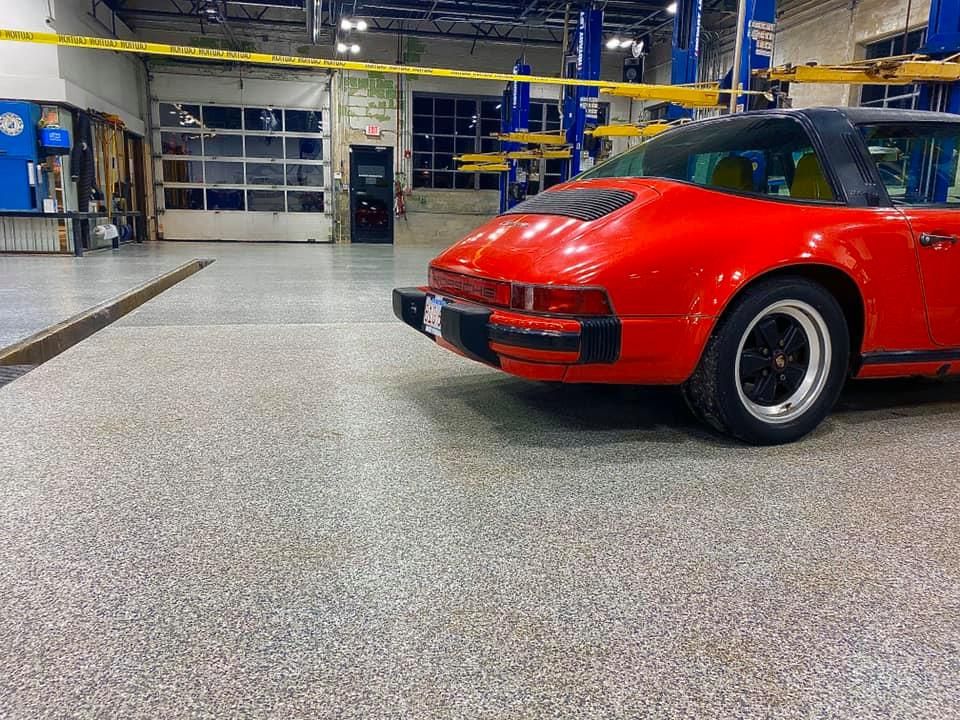 epoxy floor coating for auto shop