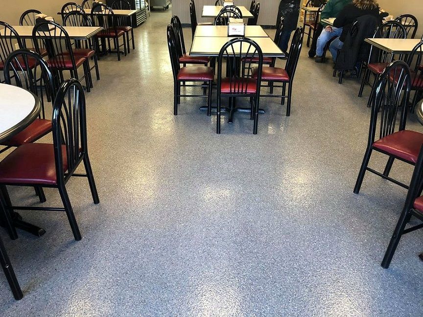 epoxy flake for cafeteria