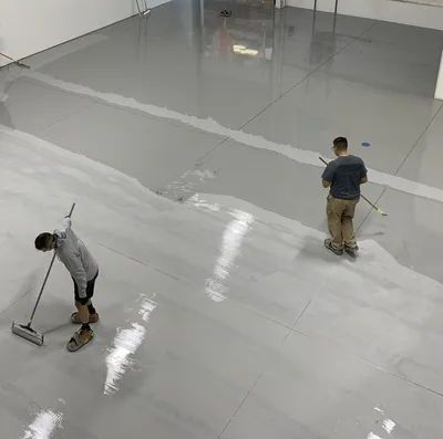 epoxy floor installation team