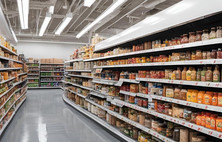 Epoxy flooring in a retail store with a smooth finish