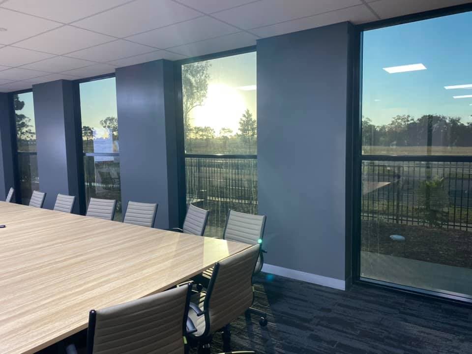 Tinted Glass Walls in Office Room — Wide Bay Tinting in Kensington, QLD