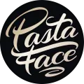 Pasta Face circular black logo with the words 