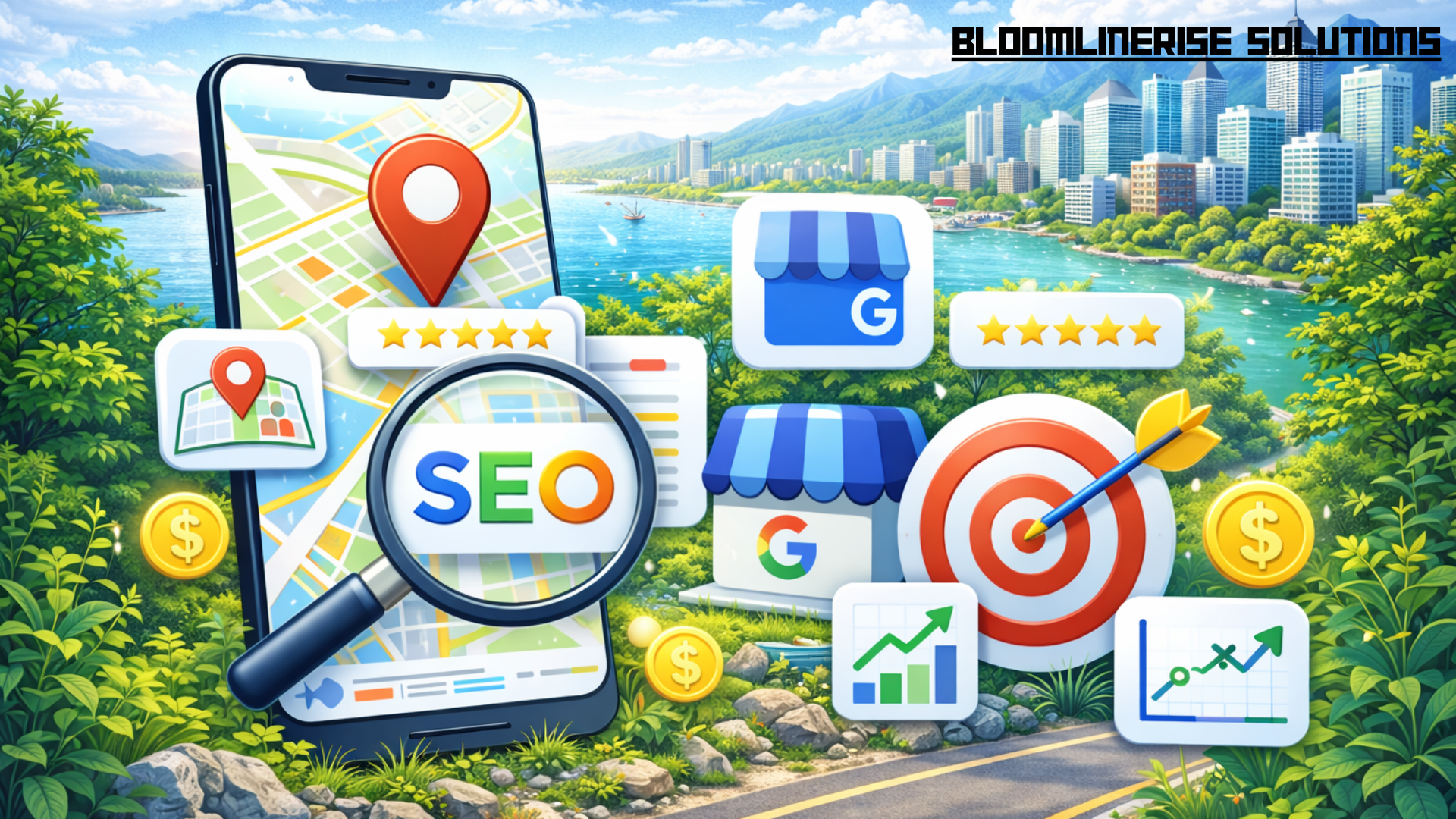 local seo services in vancouver, Bloomlinerise Solutions , digital marketing agency vancouver, local seo marketing vancouver