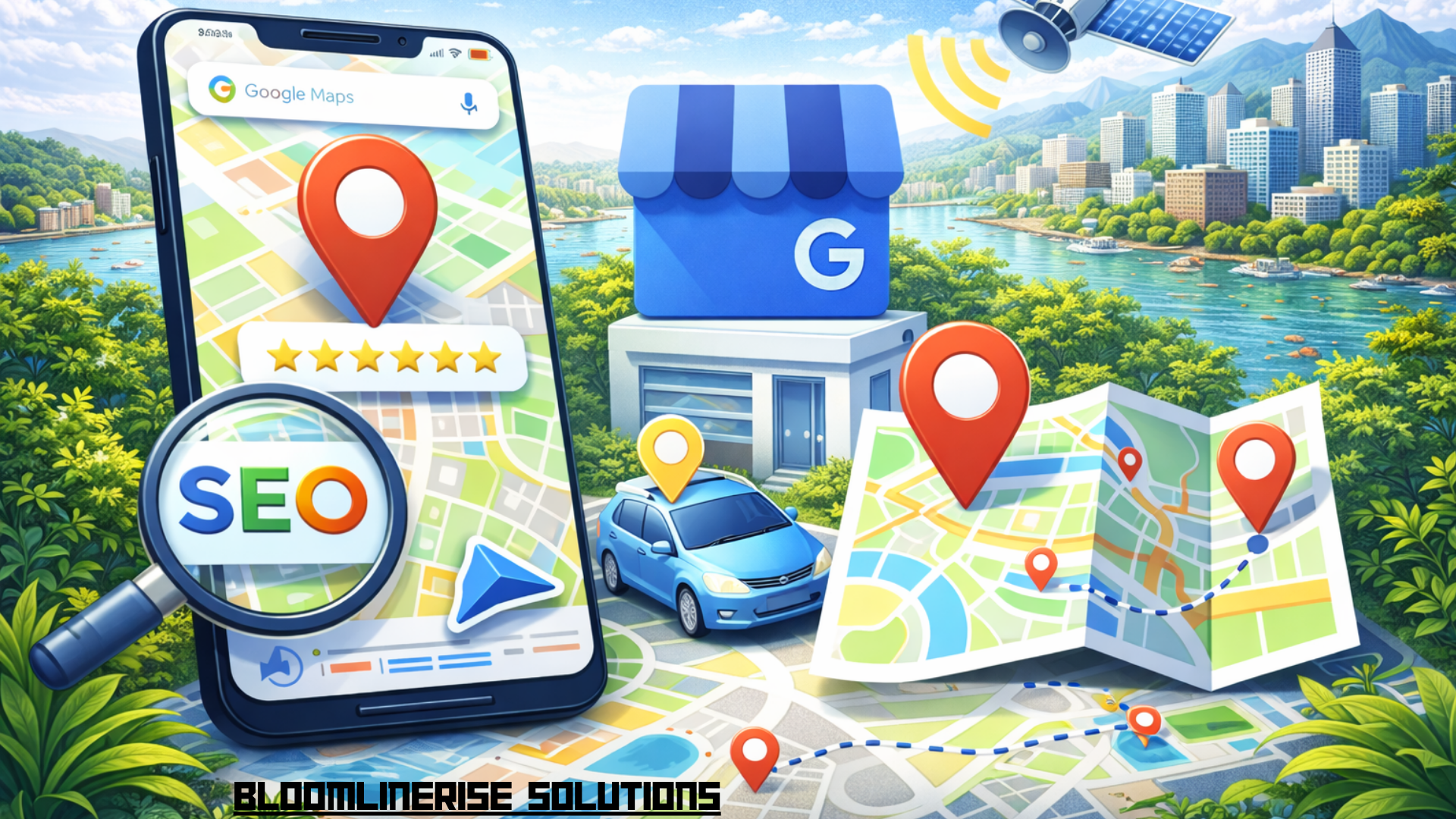 google maps  seo in vancouver, Bloomlinerise Solutions, digital marketing agency vancouver, small business marketing 