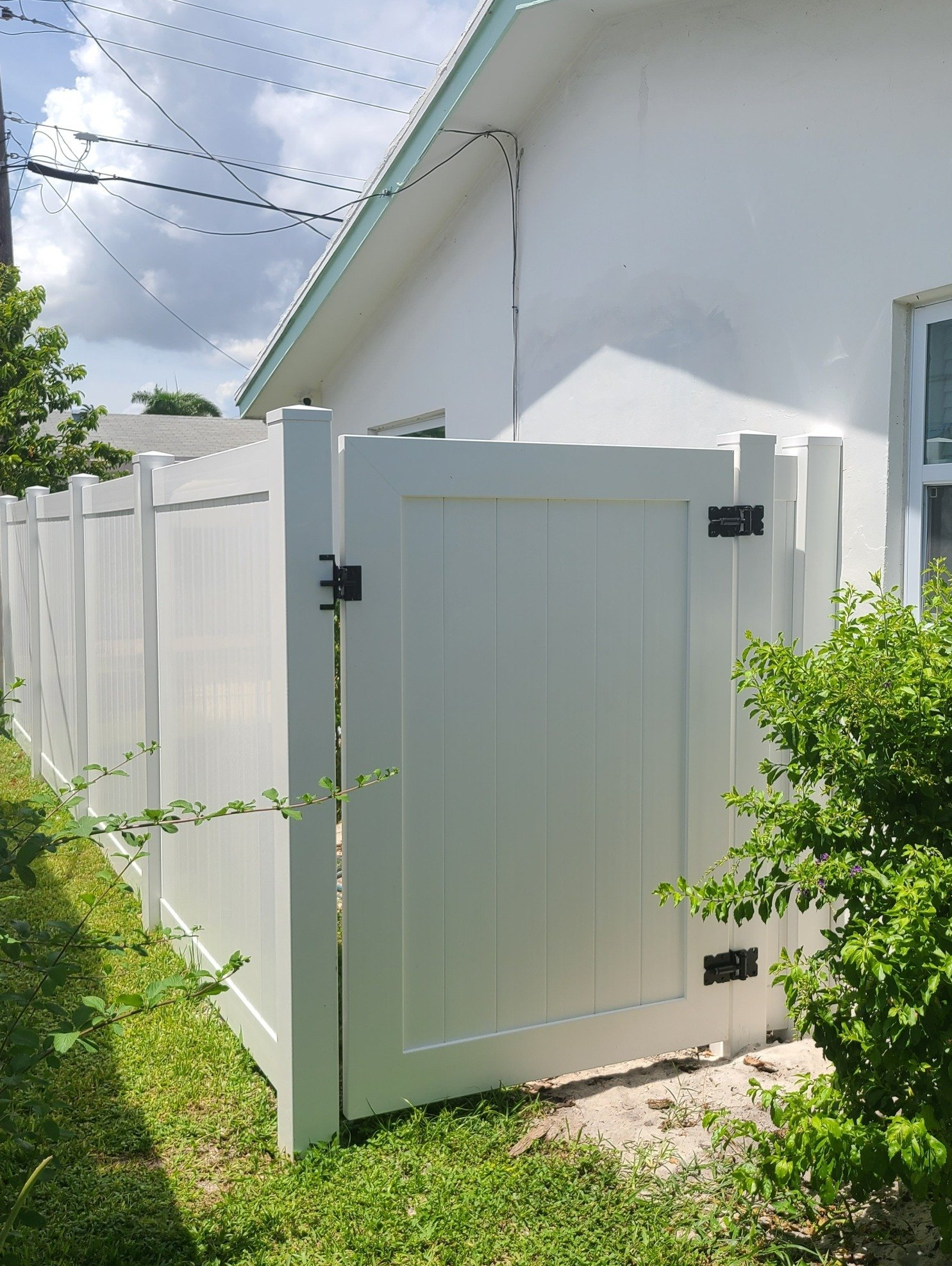 White PVC Fence