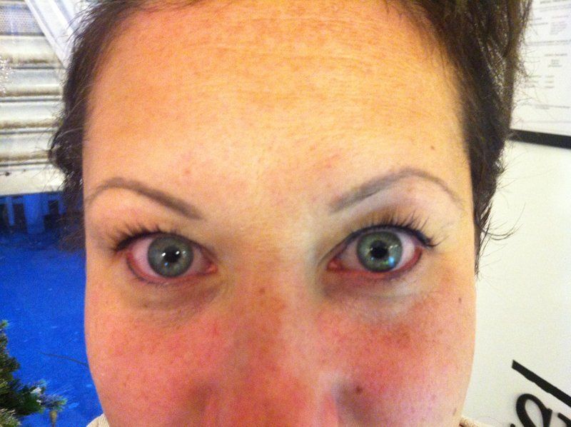 After Lashnv lift treatment session
