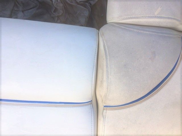 Marine Vinyl Before and After — Leather Repair in Port Macquarie
