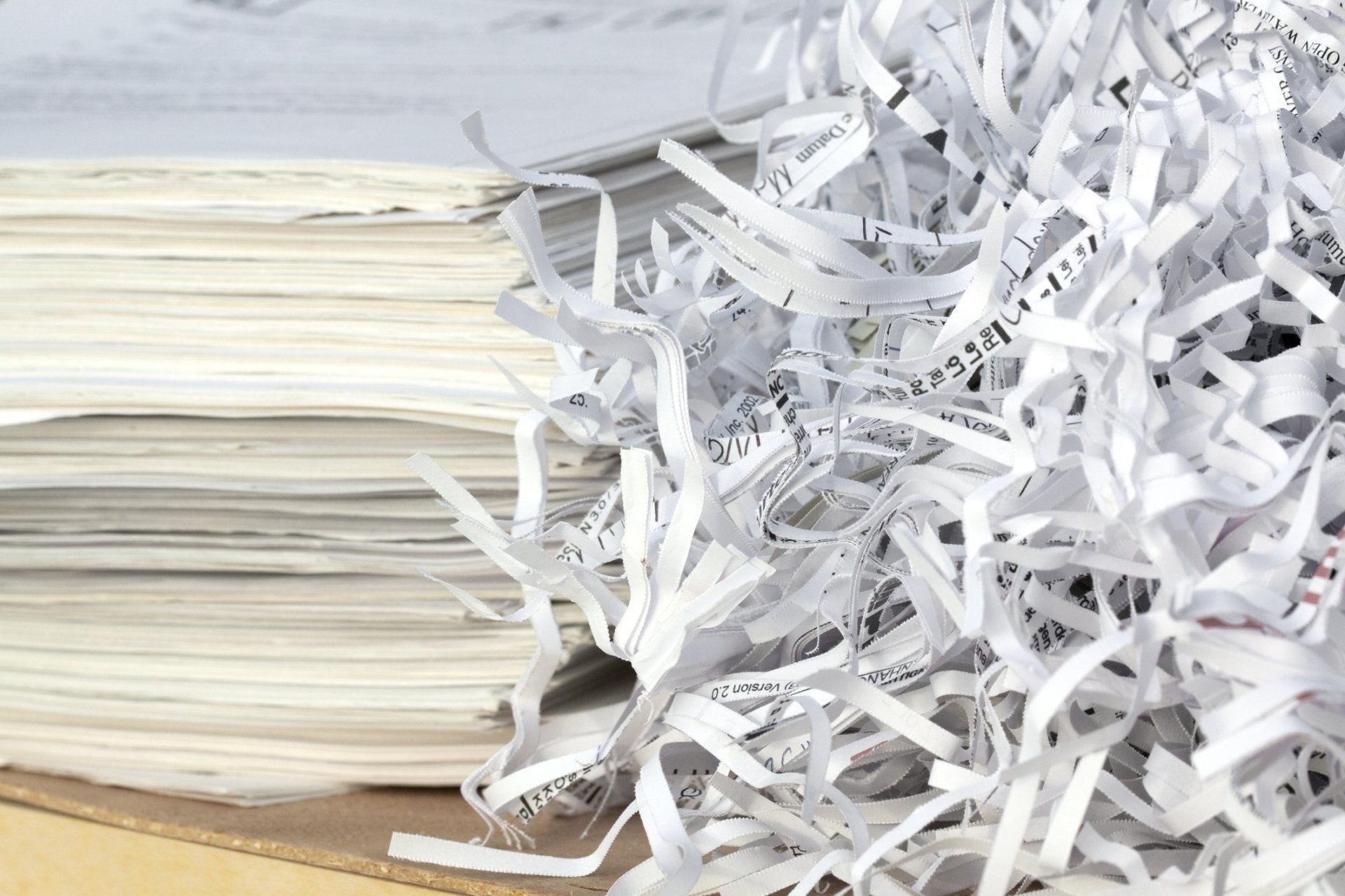 Shredded Paper – Brockport, PA – Archives Management Warehouse