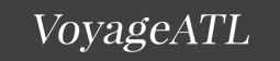 A black and white logo for voyage atl