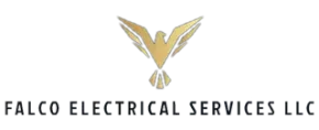 The logo for falco electrical services llc has a bird on it.