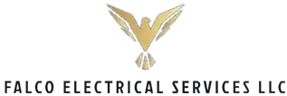 The logo for falco electrical services llc has a bird on it.