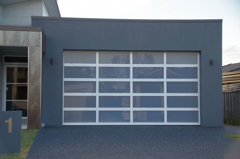 White garage door — Designs in Taree, NSW
