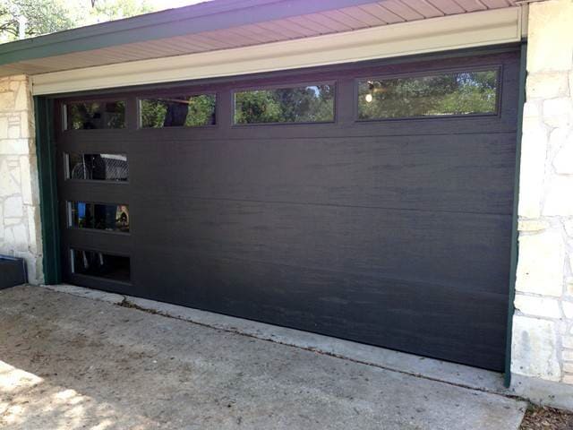Brown garage door — Designs in Taree, NSW
