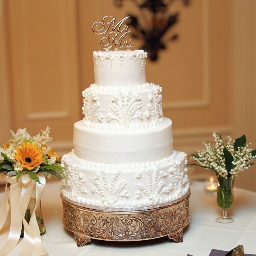 four tier wedding cake
