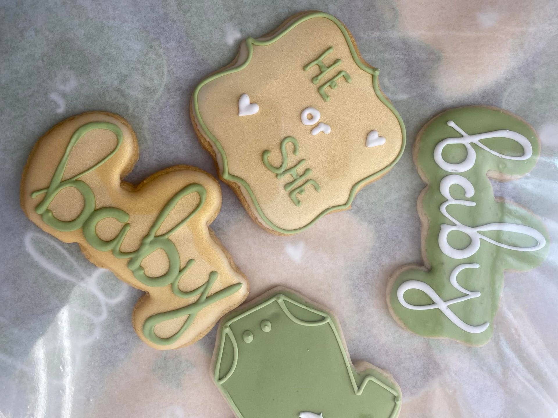 gender reveal cookies