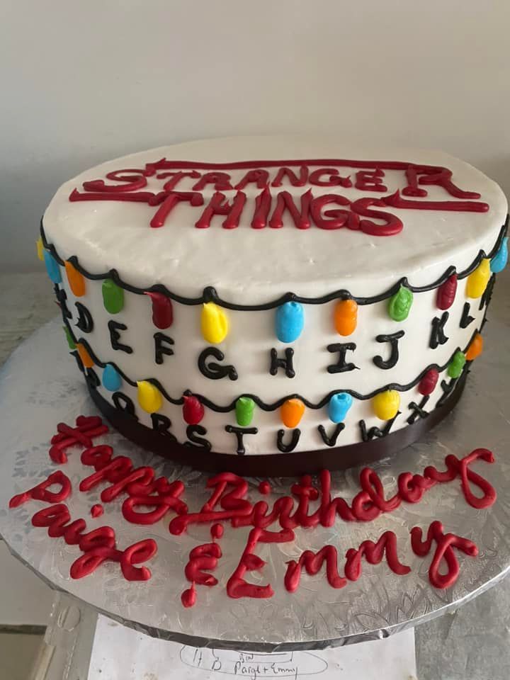 stranger things cake