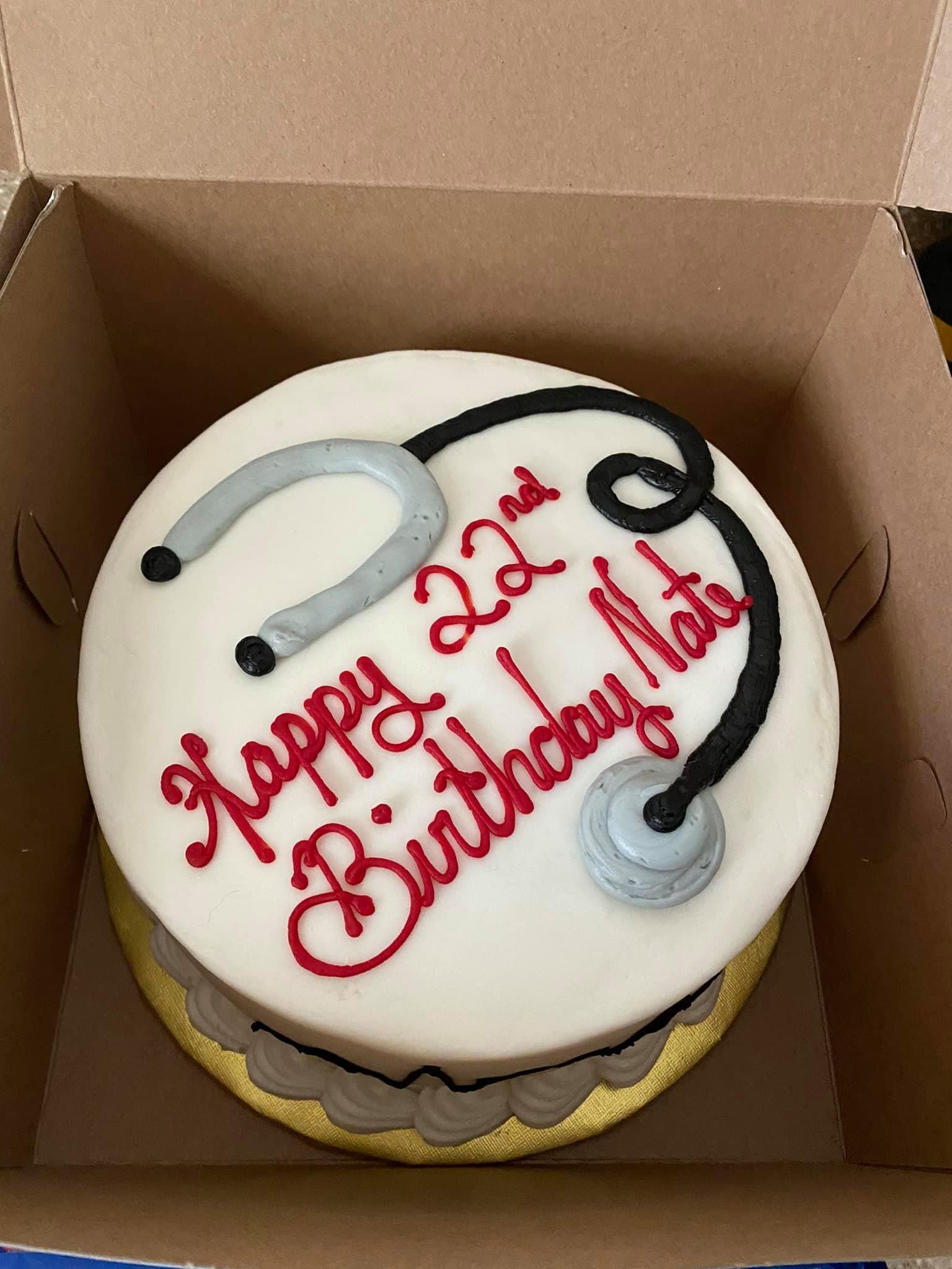 nurse birthday party cake