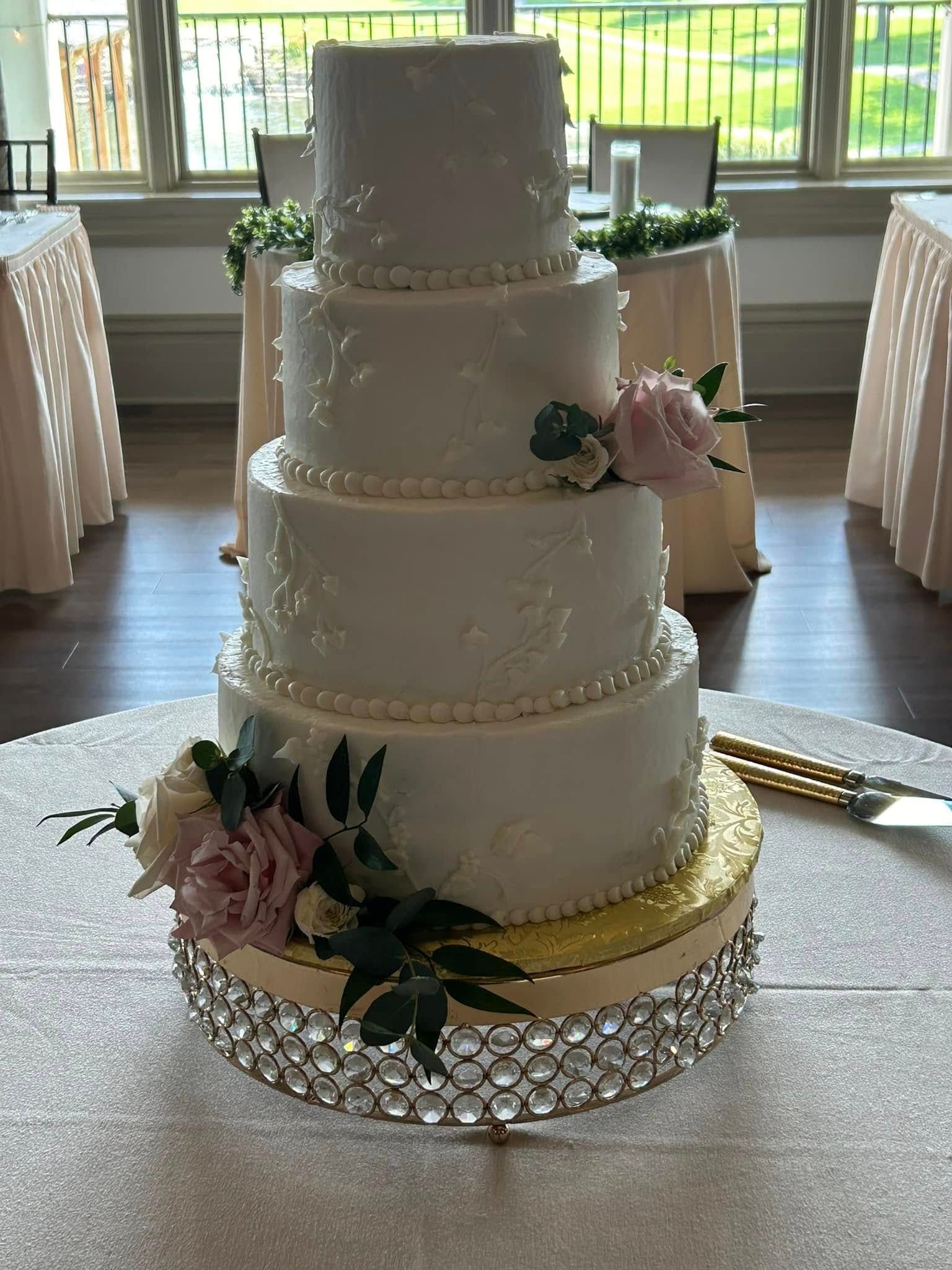 four tier wedding cake