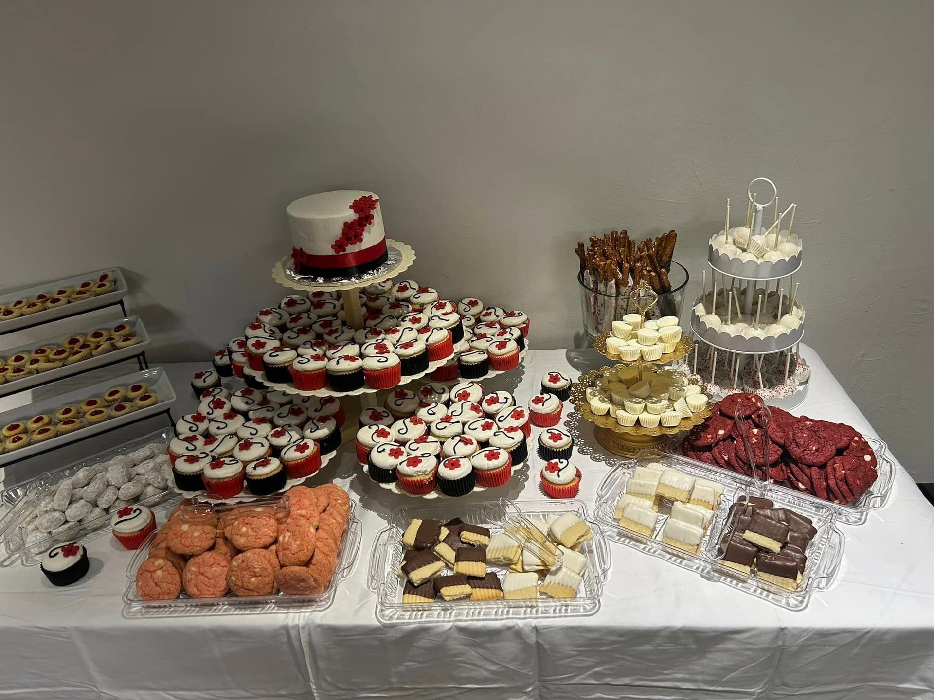 dessert table at wedding
