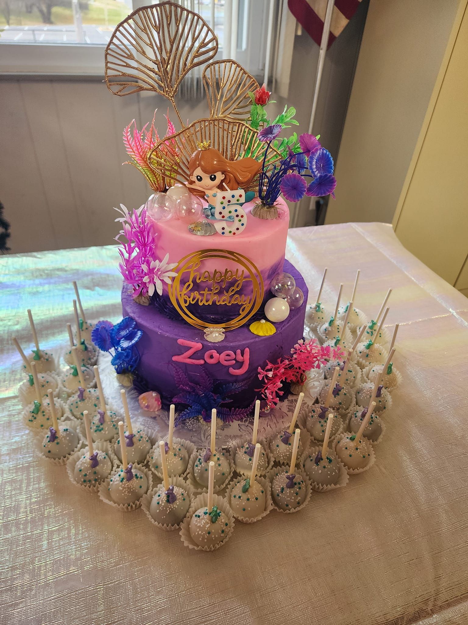 mermaid birthday cake