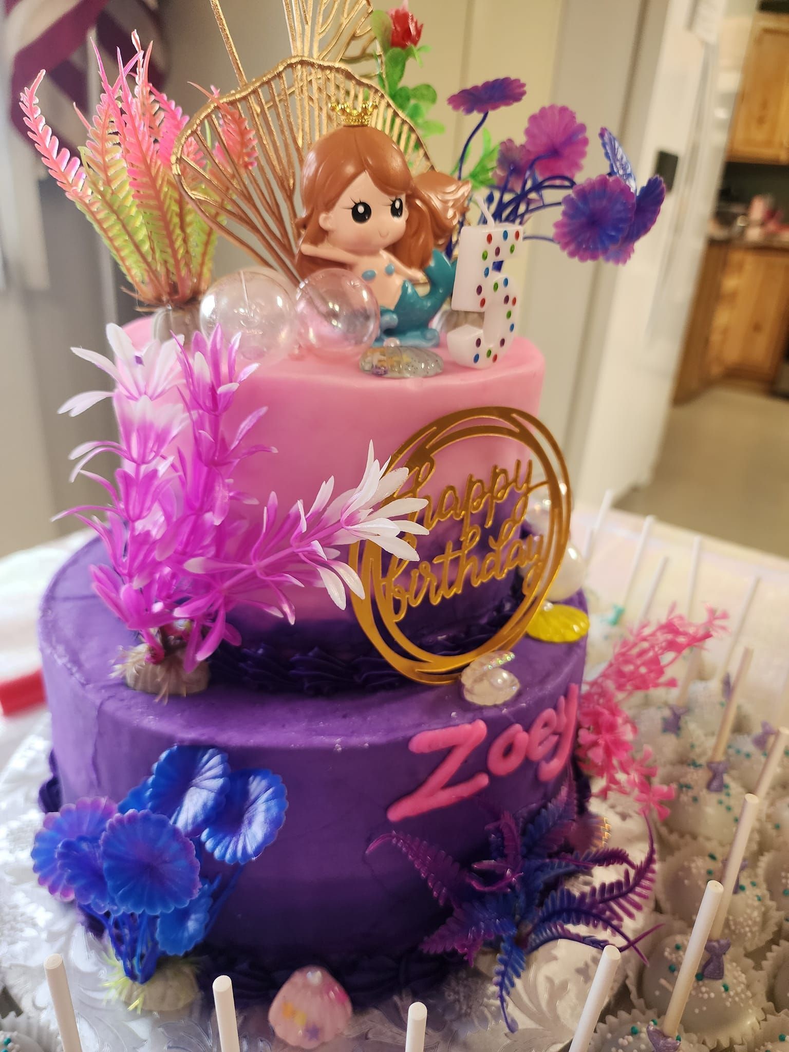 mermaid birthday cake