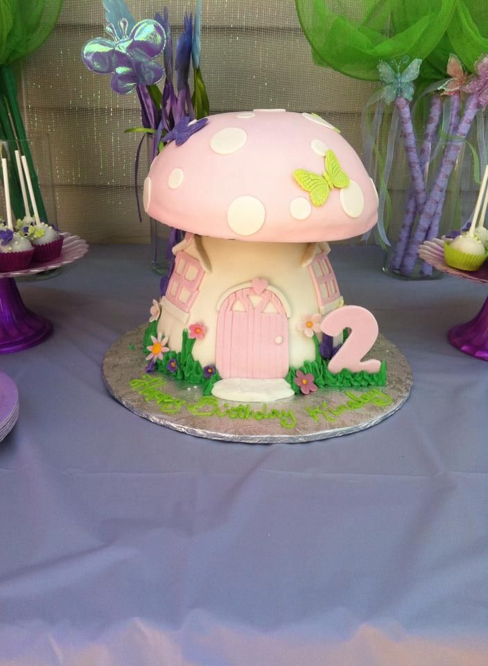 pink mushroom cake
