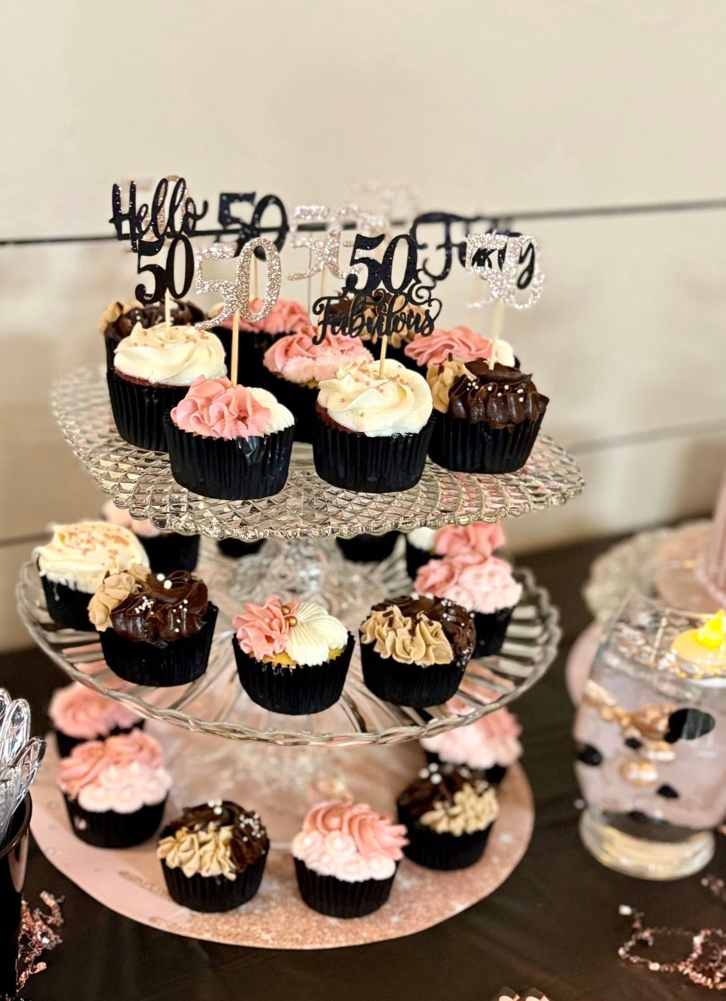50th birthday cupcakes