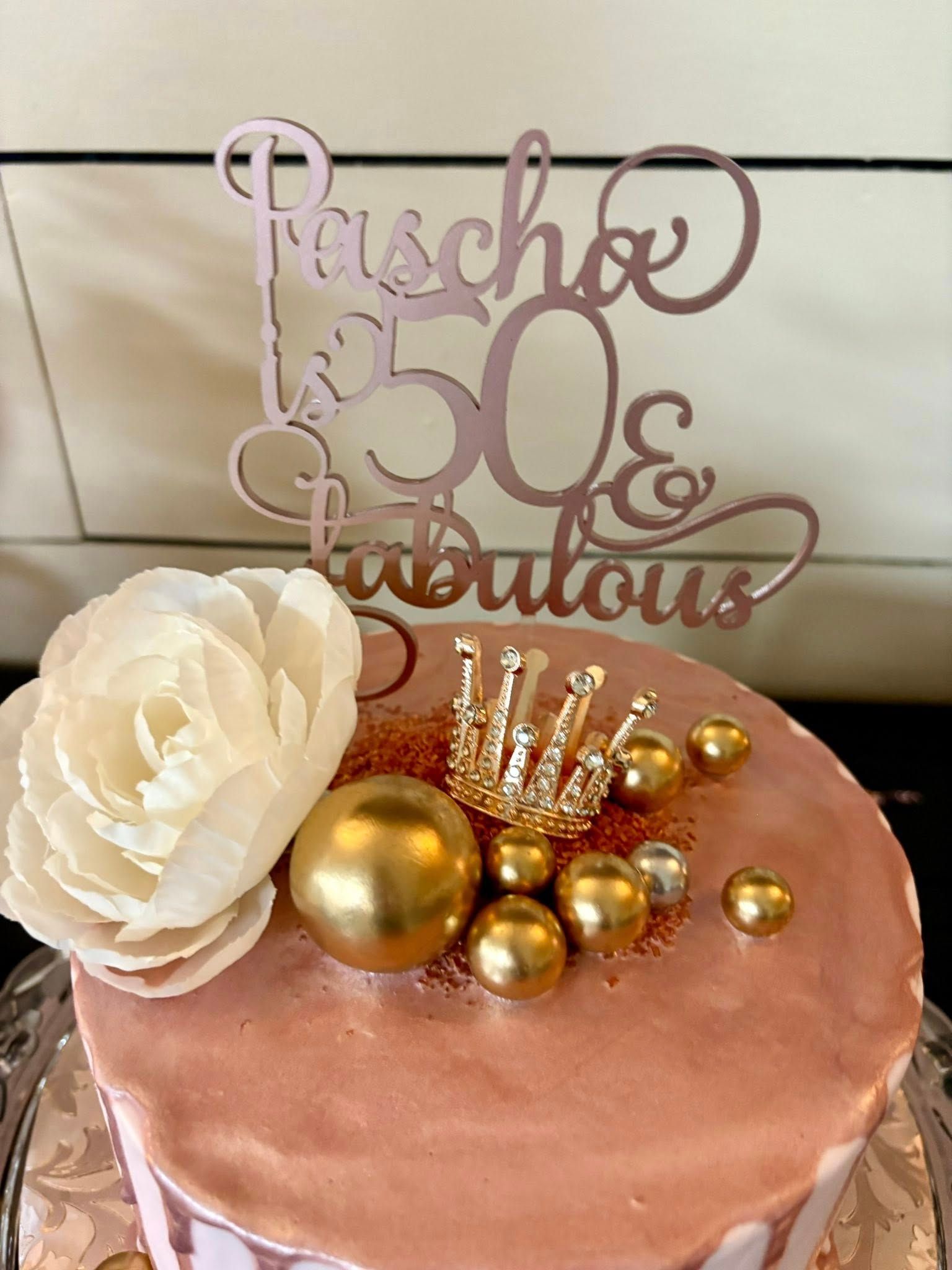 50th birthday cake topper