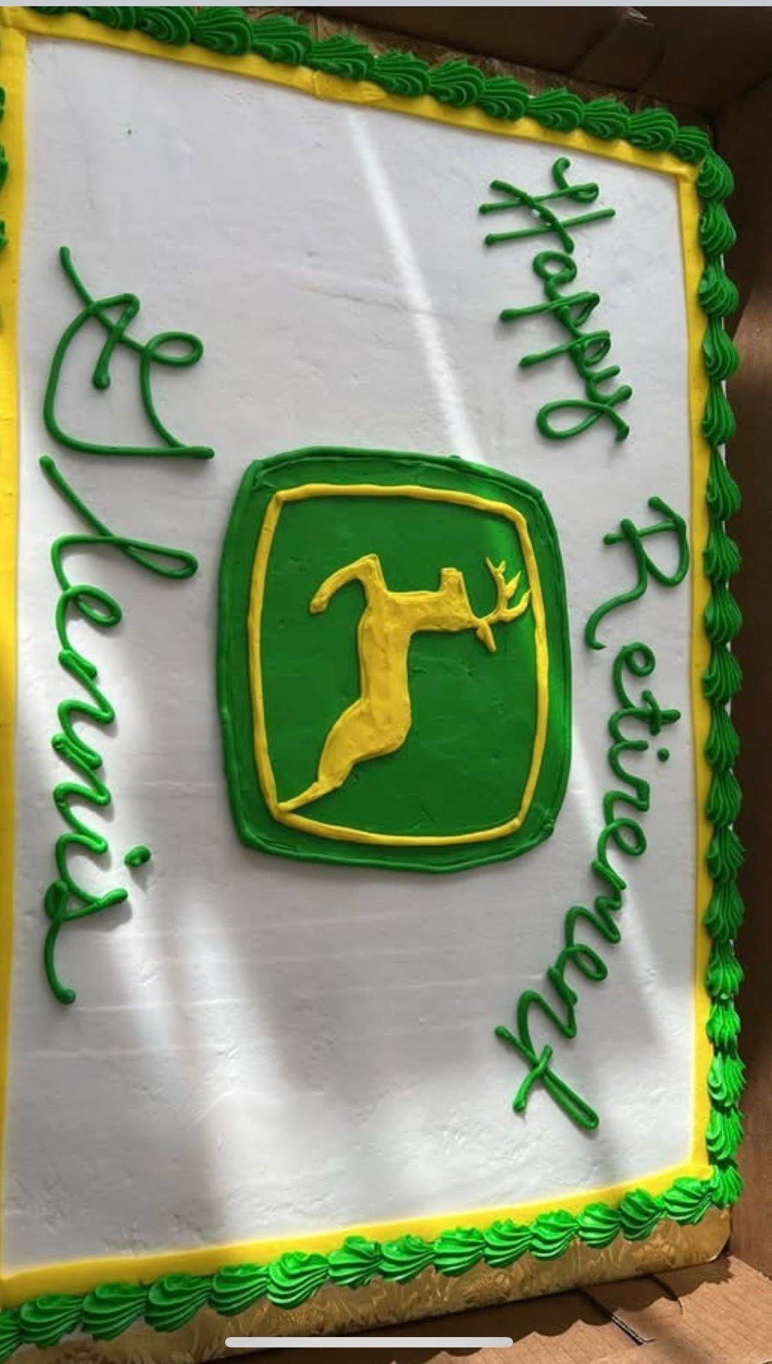 john deer birthday cake