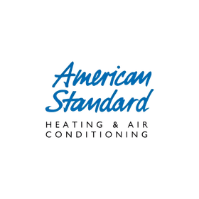 CC Air Services LLC - The american standard heating and air conditioning logo is blue and white.