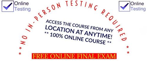 An advertisement for a free online final exam