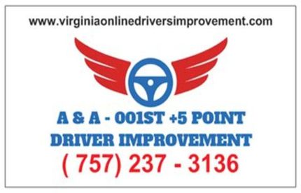 A sign that says a & a 001st + 5 point driver improvement