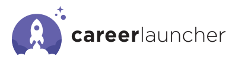 The logo for careerlauncher is a purple circle with a rocket in it.